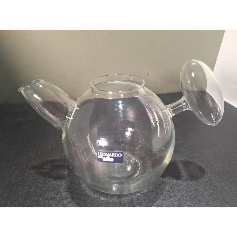 Michael Graves Leonardo Nanna Glass Teapot Germany Crank Infuser Postmodern 1996